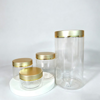 Bouteille Vide en Plastique PET Transparent Écologique 100/200/300/400/500 ml pour Alimentaire, Miel et Biscuits