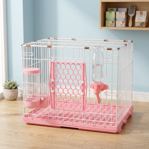 Jaula para Mascotas Pequeñas de Estilo Clásico ACEPET 610-S para Cachorros y Perros con Marco de Metal y Bandeja de Plástico para Todas las Estaciones - Product Image 2