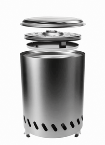 Brasero <span class=keywords><strong>en</strong></span> acier inoxydable durable de 18 cm, petit poêle à carbonisation sans fumée, brasero de table <span class=keywords><strong>pour</strong></span> brûler du <span class=keywords><strong>bois</strong></span> <span class=keywords><strong>pour</strong></span> les guimauves - Product Image 4