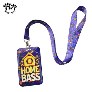 Custom School Student Cartoon Plastic Abs Card Holder Cardholder Photocard Holder Business Credit Id Card Holders with Lanyard