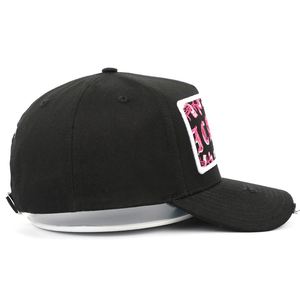 Haute qualité 5 panneaux personnalisés 100% coton en détresse haut profil broderie Patch papa chapeau Baseball chapeaux avec doublure en Satin - Product Image 5