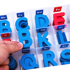 Lettres magnétiques en matériau EVA éducatif, 208 pièces avec tableau magnétique pour les enfants d'âge préscolaire, jouets d'apprentissage de l'<span class=keywords><strong>orthographe</strong></span> pour les tout-petits - Product Image 4