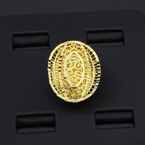 JXX Vente Chaude Bijoux en Laiton Style Dubaï Plaqué Or 24 carats Bagues de Haute Qualité Bijoux Femme Tendance Vente en Gros Mixte - Product Image 3