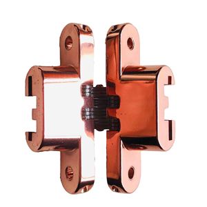 Bisagras ocultas invisibles de acero para puertas de madera, 3D, 180 grados, tres vías, cierre suave, niqueladas - Product Image 3