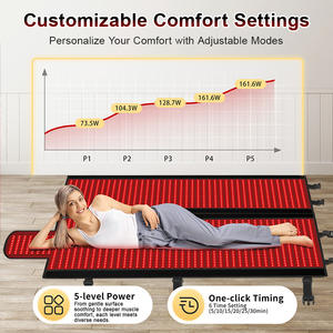 Tapis de luminothérapie EYCO <span class=keywords><strong>pour</strong></span> usage domestique, infrarouge lointain 660 nm, 850 nm, LED rouge, lumière infrarouge proche, thérapie par la lumière rouge, enveloppement complet <span class=keywords><strong>du</strong></span> corps, tapis de luminothérapie rouge, <span class=keywords><strong>yoga</strong></span> - Product Image 3