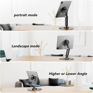 180 réglable 360 rotatif facile à utiliser en alliage d'aluminium <span class=keywords><strong>support</strong></span> de tablette <span class=keywords><strong>support</strong></span> de bureau magnétique pliable pour supports de <span class=keywords><strong>PC</strong></span> - Product Image 6