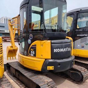 Mini-excavatrice sur chenilles Komatsu PC55 d'occasion, 5,5 tonnes, moteur certifié CE inclus, origine Japon, inspection vidéo et rapport fournis - Product Image 1