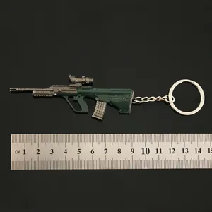 Porte-clés Design 3D pistolet Mini pistolet modèle porte-clés en métal