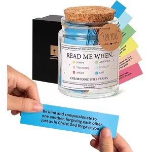 Jouets Éducatifs Promotionnels dans un Bocal <span class=keywords><strong>Cartes</strong></span> de Prière Biblique Personnalisées Citations Bible Avec Versets Bouteille de Prière - Product Image 3