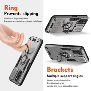 Funda de Silicona Multifuncional 2 en 1 a Prueba de Caídas con Soporte de Anillo, Diseño Simple, Compatible con Múltiples Modelos <span class=keywords><strong>OPPO</strong></span> - Product Image 5