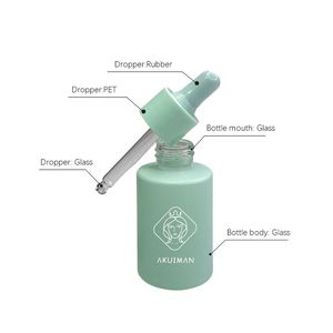 Flacons en verre rose 30ml 50ml avec compte-gouttes - Product Image 4