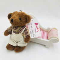 Fabricant de jouets en peluche de haute qualité, mignons ours garçons et filles avec tenue, jouets en peluche personnalisés, porte-clés en peluche, poupées en peluche, pendentifs de sac