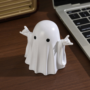 Figura Decorativa de Fantasma de Plástico para Lectura, Adorno Ecológico para Escritorio, Portalápices, Regalo para Halloween y Navidad - Product Image 5