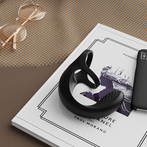 Anneau vibrant en silicone pour adultes avec télécommande, stimulation testiculaire longue durée, blocage du sperme et masseur de prostate - Product Image 3