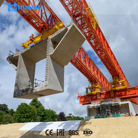 Lanzador de vigas de hormigón de doble truss de 150 toneladas para construcción de puentes