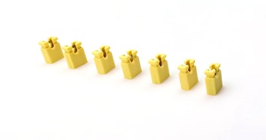 2.54mm Pitch Mini Jumper Bronze Half Gold H:6.0mm Yellow Open 1*2P - Product Image 2
