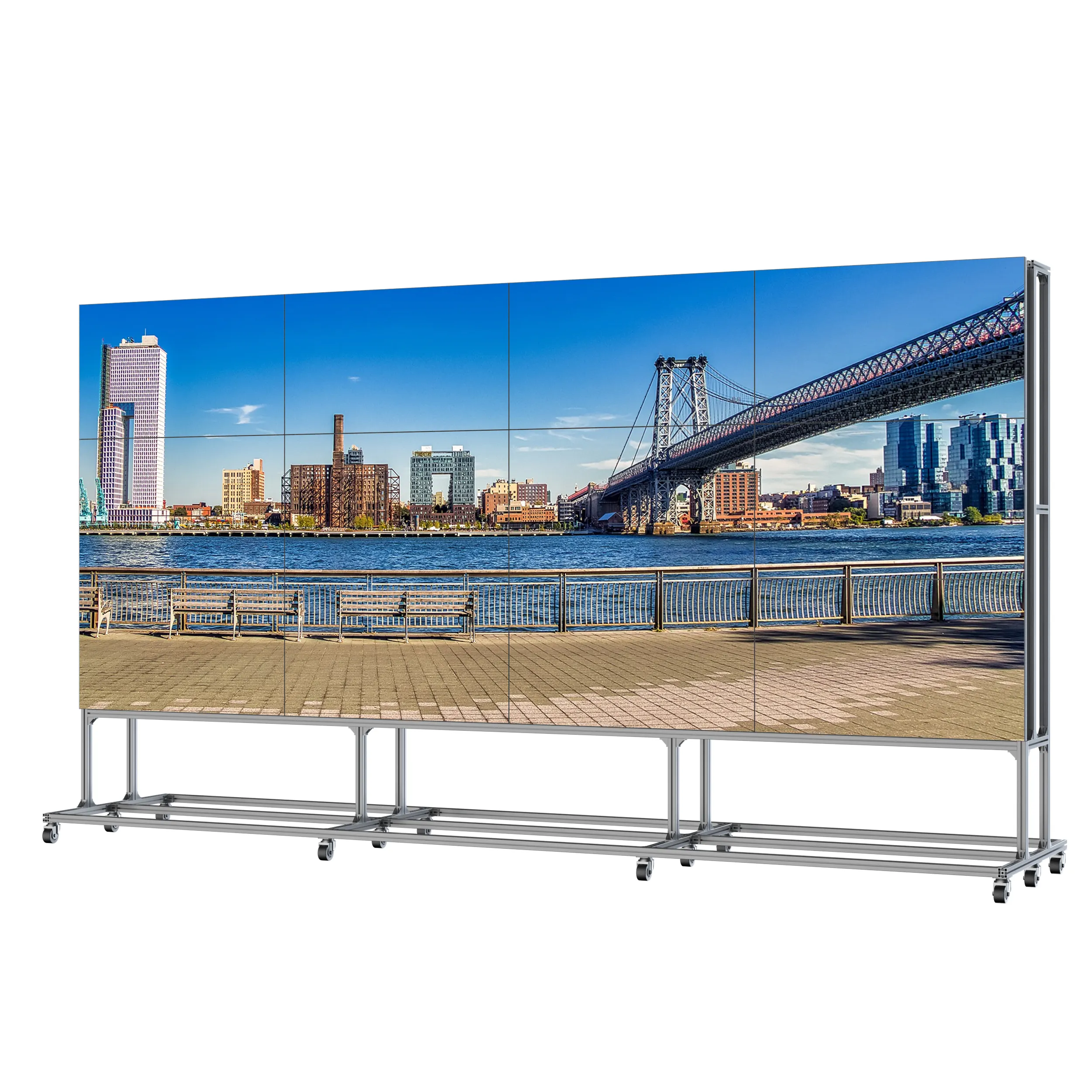 Chine Fabrication Full HD 55 pouces Samsung mur vidéo lcd support d'étape de fond mur vidéo LCD avec lunette 3.5mm