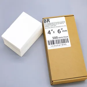 Waterdichte Mailing Label Hot Melt Plakpapier Pakket Label Voor Het Maskeren Van Afleveringsbon Frankeerslip Met Acrylkleefstof