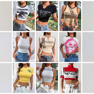 批发时尚女式多款性感短款上衣和背心。 库存商品将随机发货。 - Product Image 4