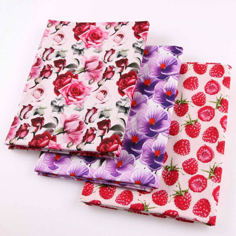 Квилтинг мультфильм Печать Хлопок пользовательская ткань печать услуги