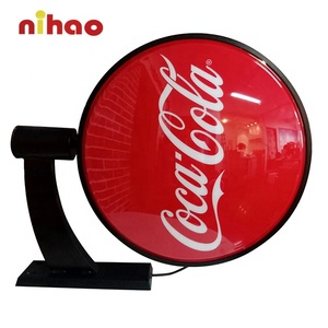 NIHAO屋外屋内カスタムラウンド回転広告LedネオンライトボックスサインforBar Restaurant Promotion - Product Image 1