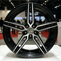 Rueda de Aleación de Aluminio Forjado Monobloque 19x8.5 ET35 5x112, Acabado Negro Mecanizado, Mejora de Rendimiento para Audi S3 RSQ3 Sport SUV