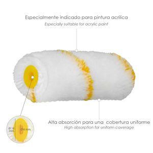 Rullo di ricarica in poliammide per smalto acrilico 100 mm (10 unità) - Product Image 4