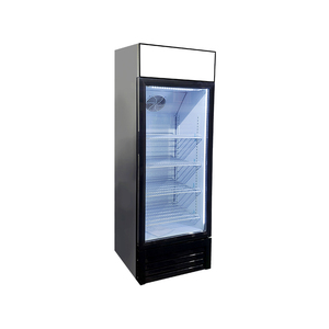Refrigerador comercial vertical Meisda SC190B 190L refrigerador de exhibición de bebidas de acero inoxidable con energía eléctrica portátil usado Gla - Product Image 5
