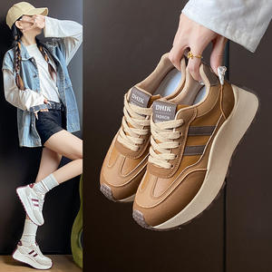 Baskets compensées à plateforme pour femmes, mode automne-hiver, à <span class=keywords><strong>talon</strong></span> épais, décontractées, respirantes et confortables pour la marche et le <span class=keywords><strong>tennis</strong></span> - Product Image 1