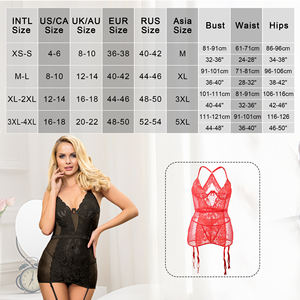 Упаковка коробки ODM под заказ цветочные кружева прозрачные подвязки на Косточках Babydoll сексуальное нижнее белье <span class=keywords><strong>XXX</strong></span> большого размера женское сексуальное нижнее белье - Product Image 4