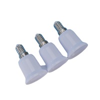 Adaptateur d'extension de convertisseur de base de lumière halogène LED E27 à E40 en plastique blanc