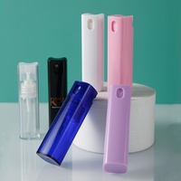 10 ml draagbare vierkante PP plastic parfum verstuiverfles met pompsprayer, bedrukbaar met zeefdruk