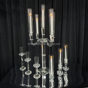 <span class=keywords><strong>Chandelier</strong></span> en <span class=keywords><strong>cristal</strong></span>, support de mariage, bougeoir décoratif, centre de table pour mariage, décoration de table à domicile - Product Image 3