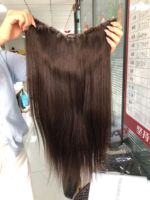 Nouvelle Offre Spéciale : Extensions de Cheveux Naturels Vierge Faits Main en Forme de U avec Dentelle, Alignement des Cuticules, pour Femmes, à Clipser en V
