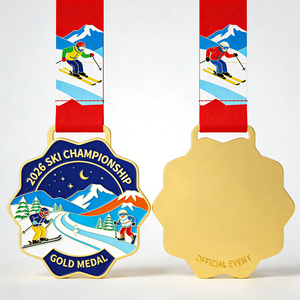 Medallas de Esmalte Personalizadas al por Mayor, Medalla Deportiva de Metal con Cinta para Clubes de Atletismo, Medalla para Combates de Boxeo - Product Image 2
