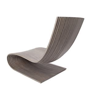 كرسي هزاز بتصميم بارامتري بسيط قابل للتخصيص، مقعد استرخاء فردي من الخشب الصلب، صديق للبيئة، لغرفة المعيشة وغرفة النوم والشقق - Product Image 5