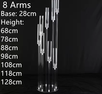 Centres de table en cristal, porte-bougie en acrylique, porte-bougie en acrylique pour mariage, décoration de mariage pas chère, centre de table
