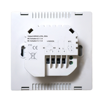 Thermostat de chauffage au sol hydronique Telin AC612 - Programmable, double contrôle de température, flexible, anti-inflammable, PC+ABS pour appartement