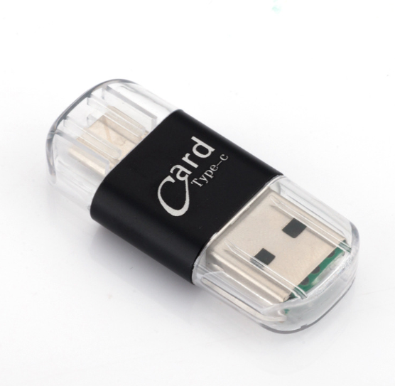 High Speed TF Memory Card Reader Dual-purpose Type-C Adapter for Mobile Phone Direct Plug Extended Memory SD Card