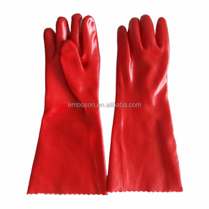 Gants de travail en caoutchouc PVC à manches longues, entièrement enduits, résistants aux produits chimiques, antidérapants, résistants à l'abrasion et aux perforations - Product Image 4