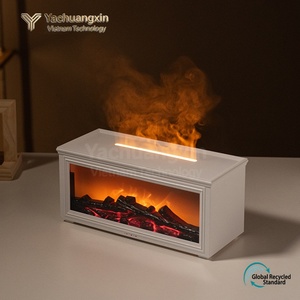 Máquina de aromaterapia con efecto de llama de chimenea, humidificador automático con pulverizador, máquina de fragancia ultrasónica con aceites esenciales, fragancia de volcán - Product Image 6