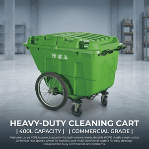 <span class=keywords><strong>Chariot</strong></span> de nettoyage extérieur écologique 400L avec roues à frein et bouchon de vidange - Product Image 3