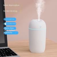 Mini humidificateur d'air ultrasonique 420 ml, humidificateur d'aromathérapie USB de bureau avec veilleuse, grande capacité, cadeau pour la maison