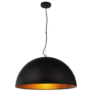 Black white aluminum dome Decorative hanging Lamp big pendant light modern pendant lamps