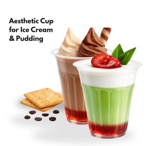 Vaso de Plástico de Polipropileno Resistente a Químicos de 180 ml para Helado y Pudín, Producido en Indonesia - Product Image 1