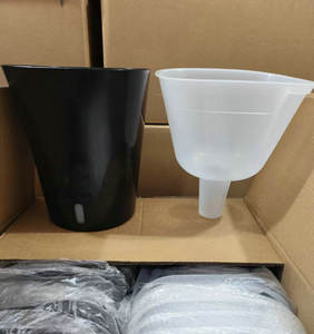 Macetas y Jardineras Grandes de 23 cm (9 Pulgadas) con <span class=keywords><strong>Autorriego</strong></span>, Macetas con Indicador de Agua, Blancas y Negras - Product Image 2