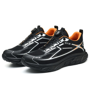 Qylb Safety Shoes Men Steel Toe Low Top Anti Puncture Impact Resistant Work Shoes - Product Image 1