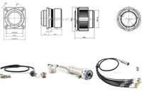 Fibre optique J599 prise circulaire MT MPO D38999 12 noyaux 24 noyaux 48 noyaux 96 noyaux connecteurs RRU BBU CPRI câble