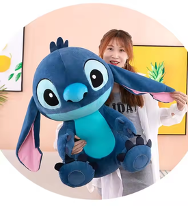 35Cm Anime Kawaii Màu Xanh Sang Trọng Đồ Chơi Nhồi Bông Khâu Gia Đình Gối Trẻ Em Món Quà Sinh Nhật Xe Gối - Product Image 2