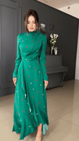 Robe longue islamique ethnique Y72 à manches longues, coupe ajustée, en stock, pour femmes arabes du Moyen-Orient